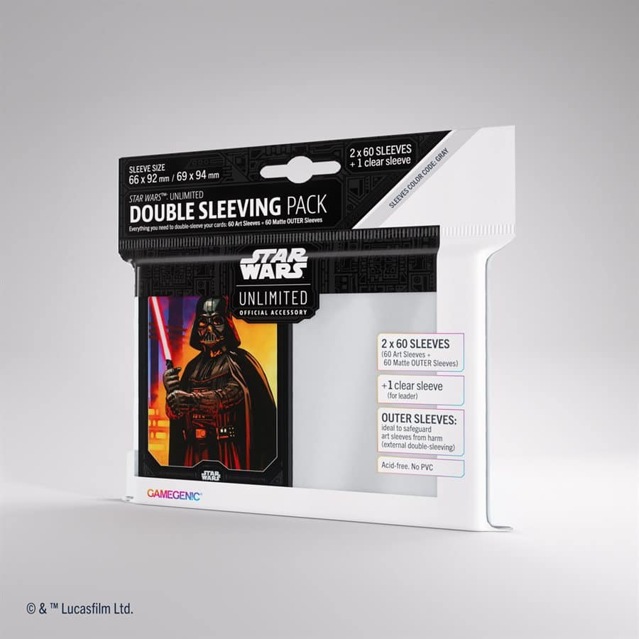 Gamegenic Darth Vader Star Wars Unlimited Double Sleeving Kit 60 CT image 0